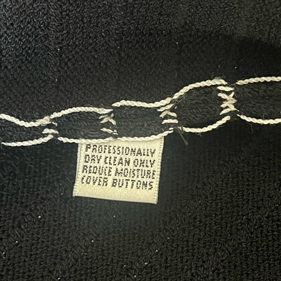 St. John collection black/White cardigan large jacket size 14 - Picture 9 of 10